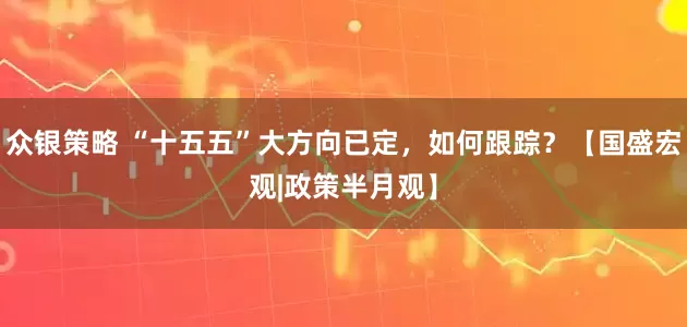 众银策略 “十五五”大方向已定，如何跟踪？【国盛宏观|政策半月观】