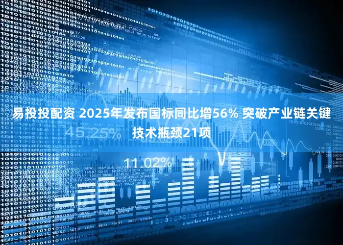 易投投配资 2025年发布国标同比增56% 突破产业链关键技术瓶颈21项